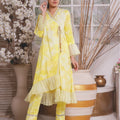 Feathers Unstitched 2 Piece Winter Collection-LIME STORM-FT-025