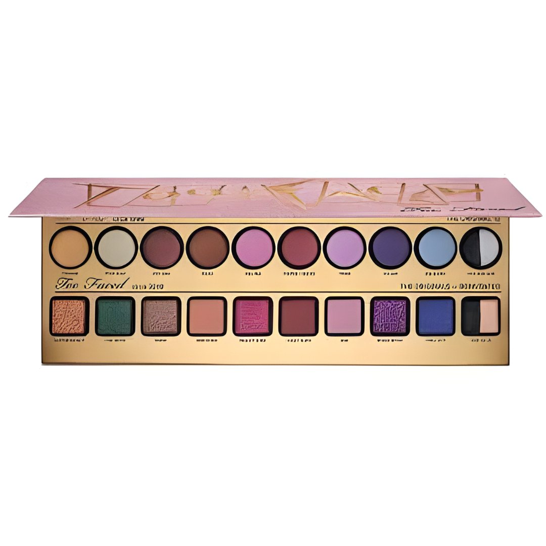 Too Faced Then & Now Eyeshadow Palette yellow gold metallic