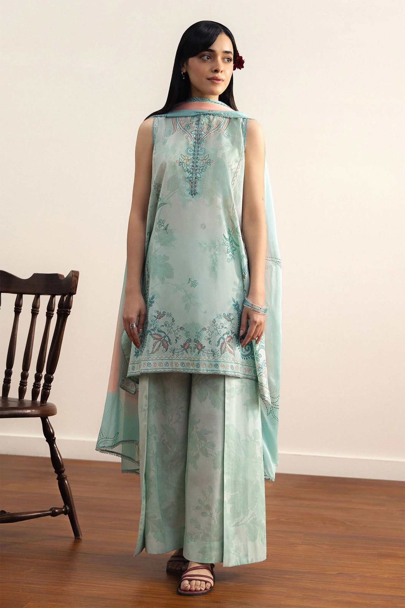 Coco By Zara Shahjahan Unstitched 3 Piece Prints Drop Two Suit-3B-SORA