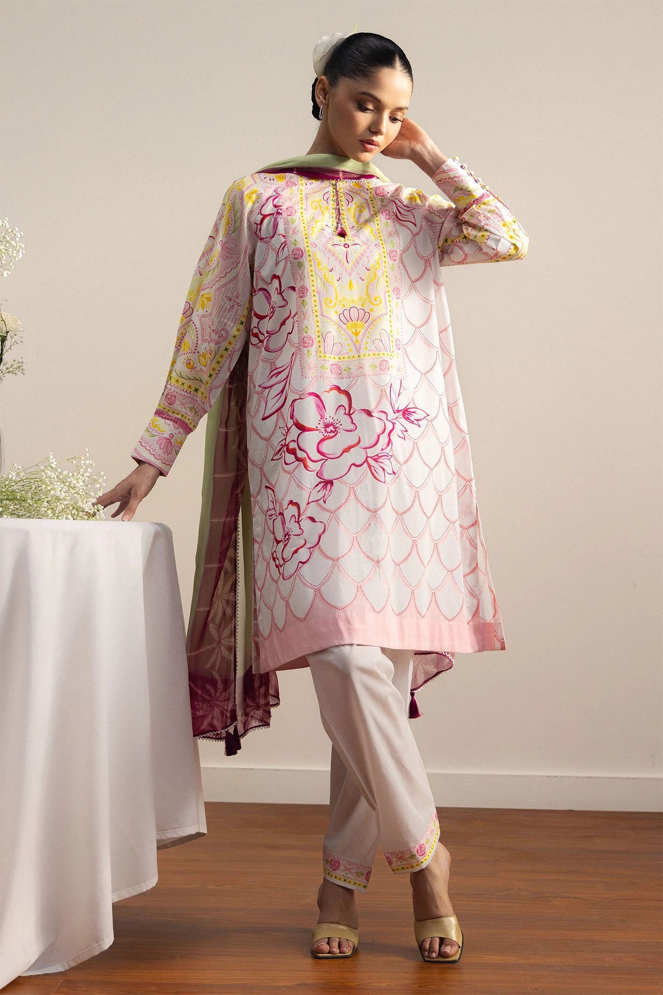 Coco By Zara Shahjahan Unstitched 3 Piece Prints Drop Two Suit-5B-NAMI