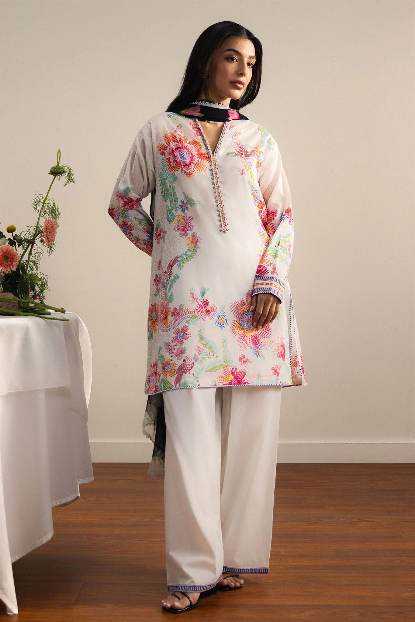 Coco By Zara Shahjahan Unstitched 3 Piece Prints Drop Two Suit-2B-ASAHI