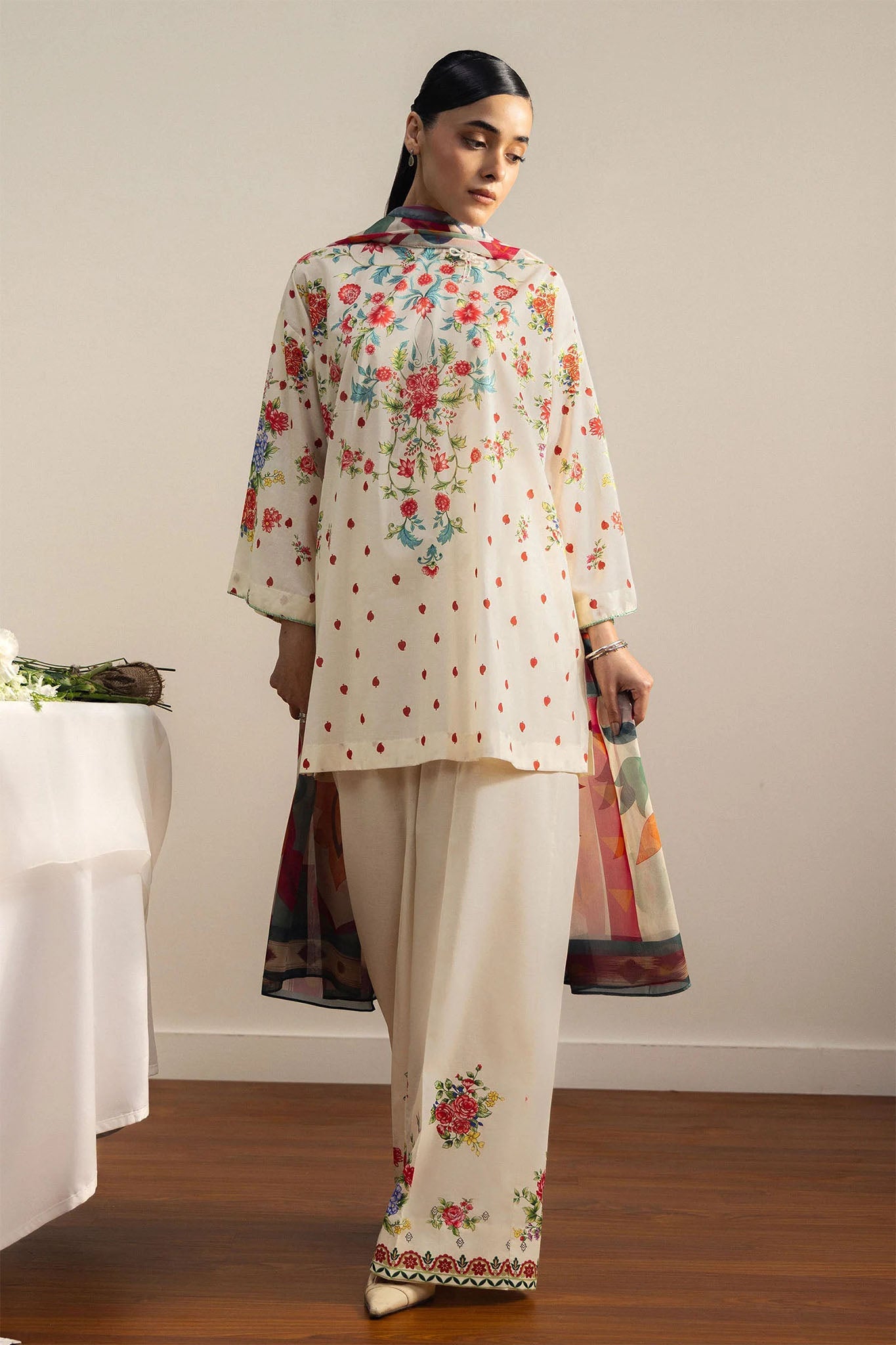 Coco By Zara Shahjahan Unstitched 3 Piece Prints Drop Two Suit-6A-AKI