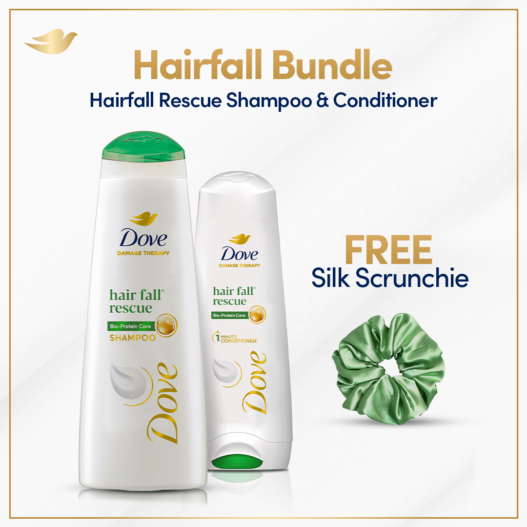 Bundle - Dove Shampoo Hairfall Rescue - 175Ml + Dove Conditioner Hairfall Rescue - 180Ml