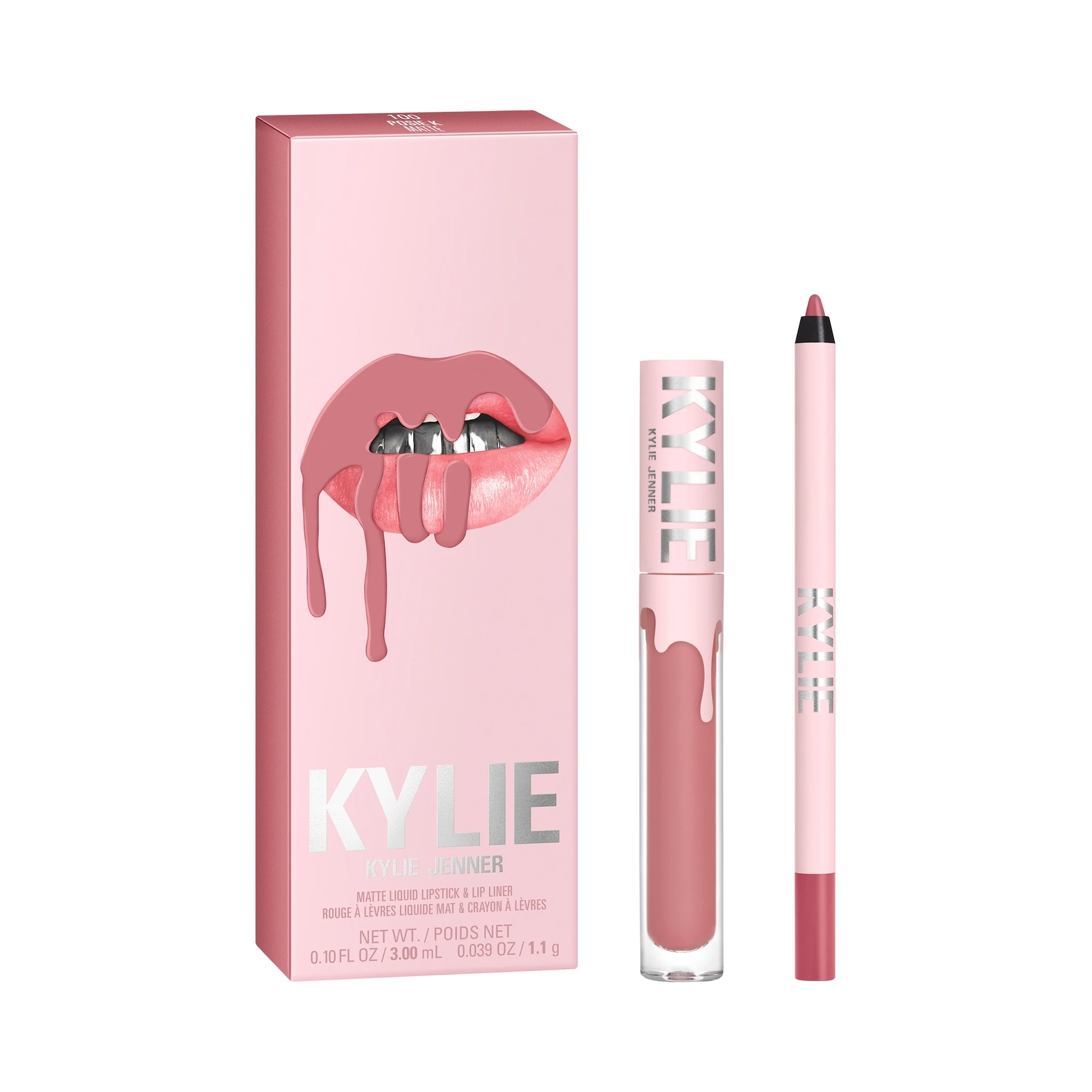 Kylie Jenner Matte Liquid Lipstick+LipLiner - 100 Posie K Matte