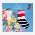 Joules Cosy Night In Fluffy Socks and Foot Cream Gift Set