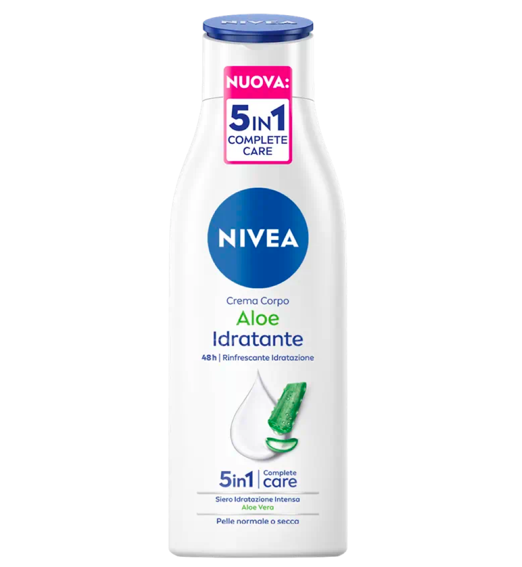 Nivea Aloe Express Hydrating Aloe Idratante 5-in-One Complete Care Body Lotion