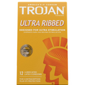 Trojan Ultra Ribbed Premium Lubricated Condoms