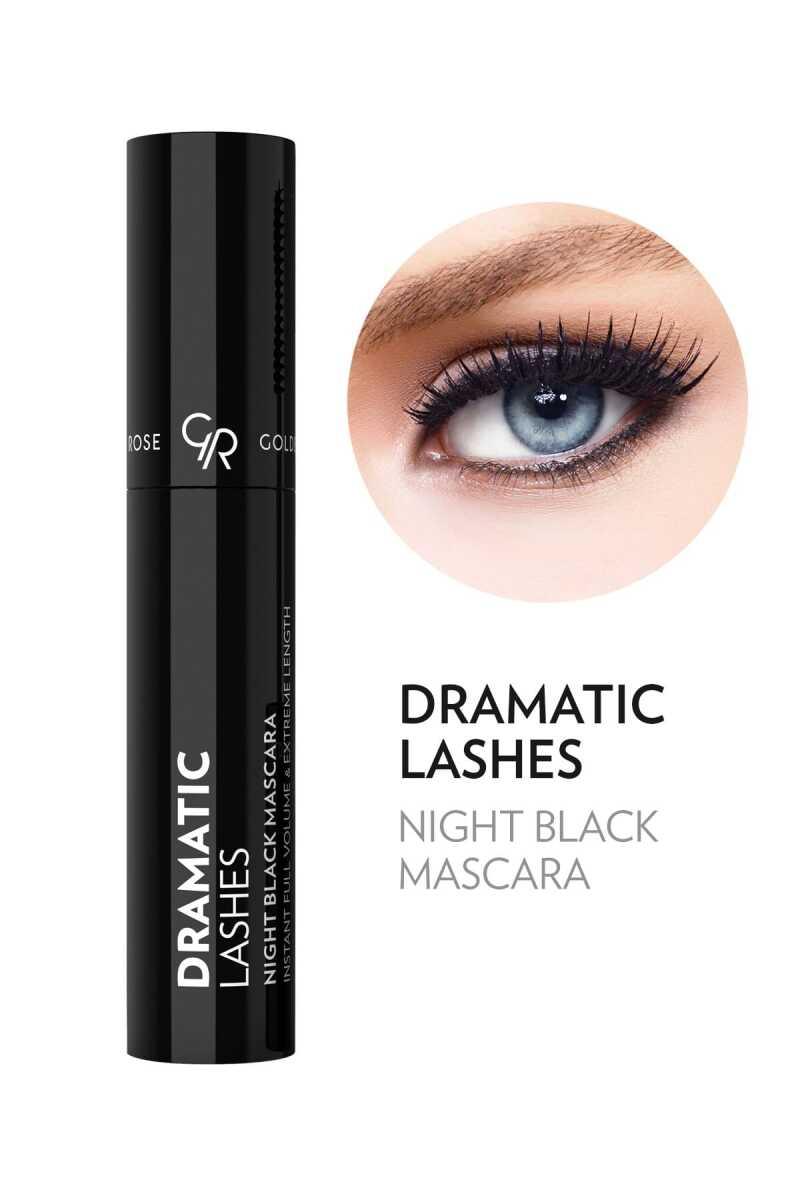 Golden Rose DRAMATIC LASHES NIGHT BLACK MASCARA - Black