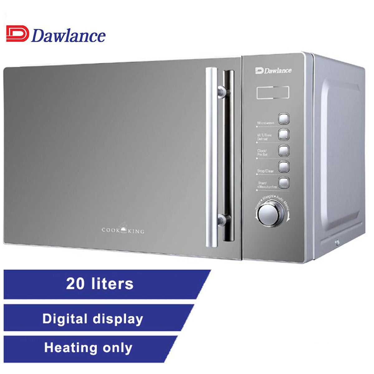 DAWLANCE SOLO MICROWAVE OVEN 20 LITERS Model DW-295 + Premium Electric Kettle - Snapcart.pk