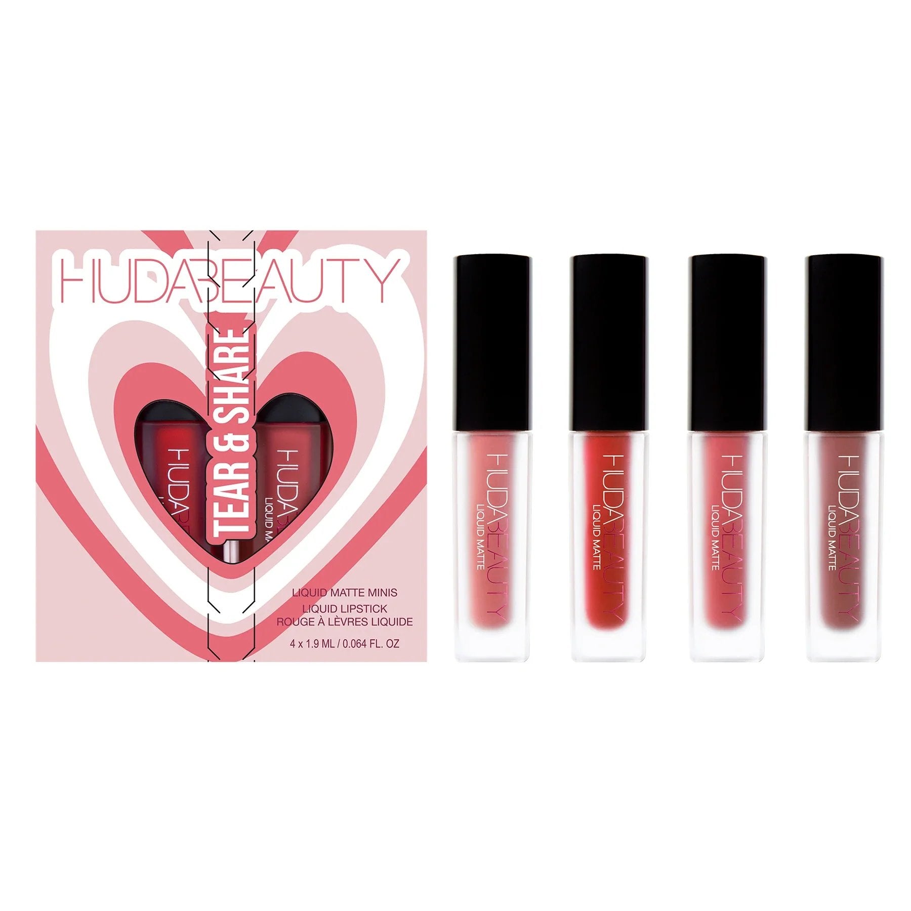 Huda Beauty Tear&Share Liquid Matte Mini Set Icon+Perfectiomist+First Class+Miss America