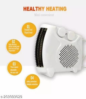 GOLD Premium Fan Heater || Heat Blow || Noiseless Room Heater - My Store