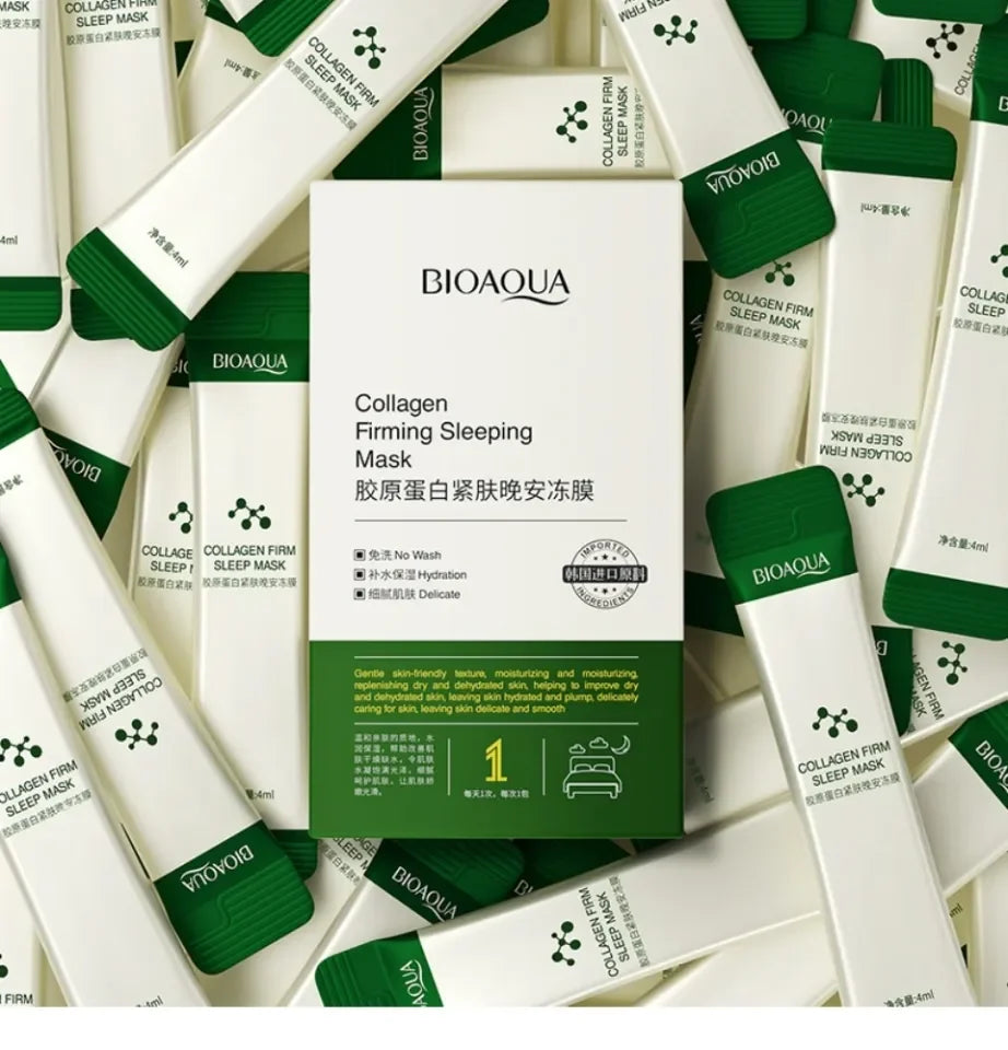 Bioaqua - Collagen Firming Good Night Mask - 4Mlx20