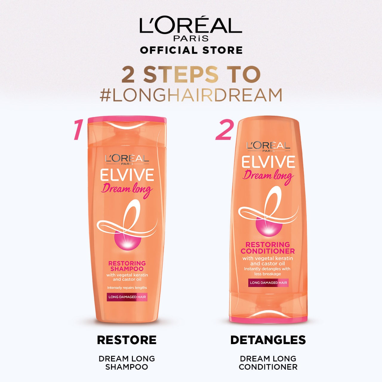 L'Oreal Paris Elvive Dream Long Resorting Shampoo 175Ml
