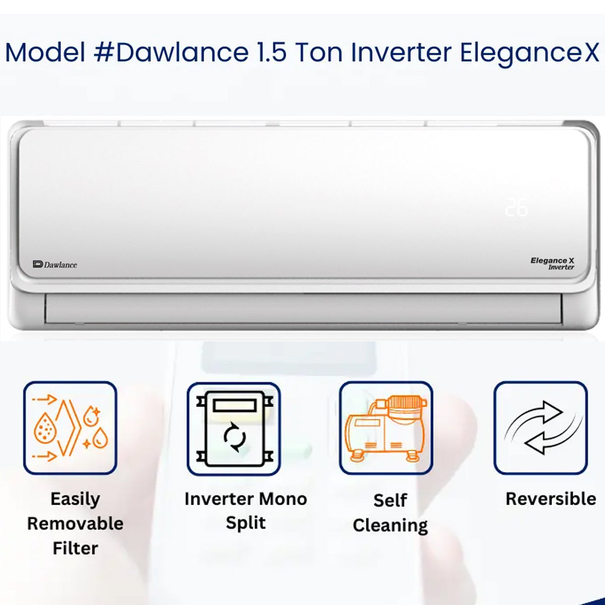 Dawlance Elegance X 1.5 Ton Inverter Split AC