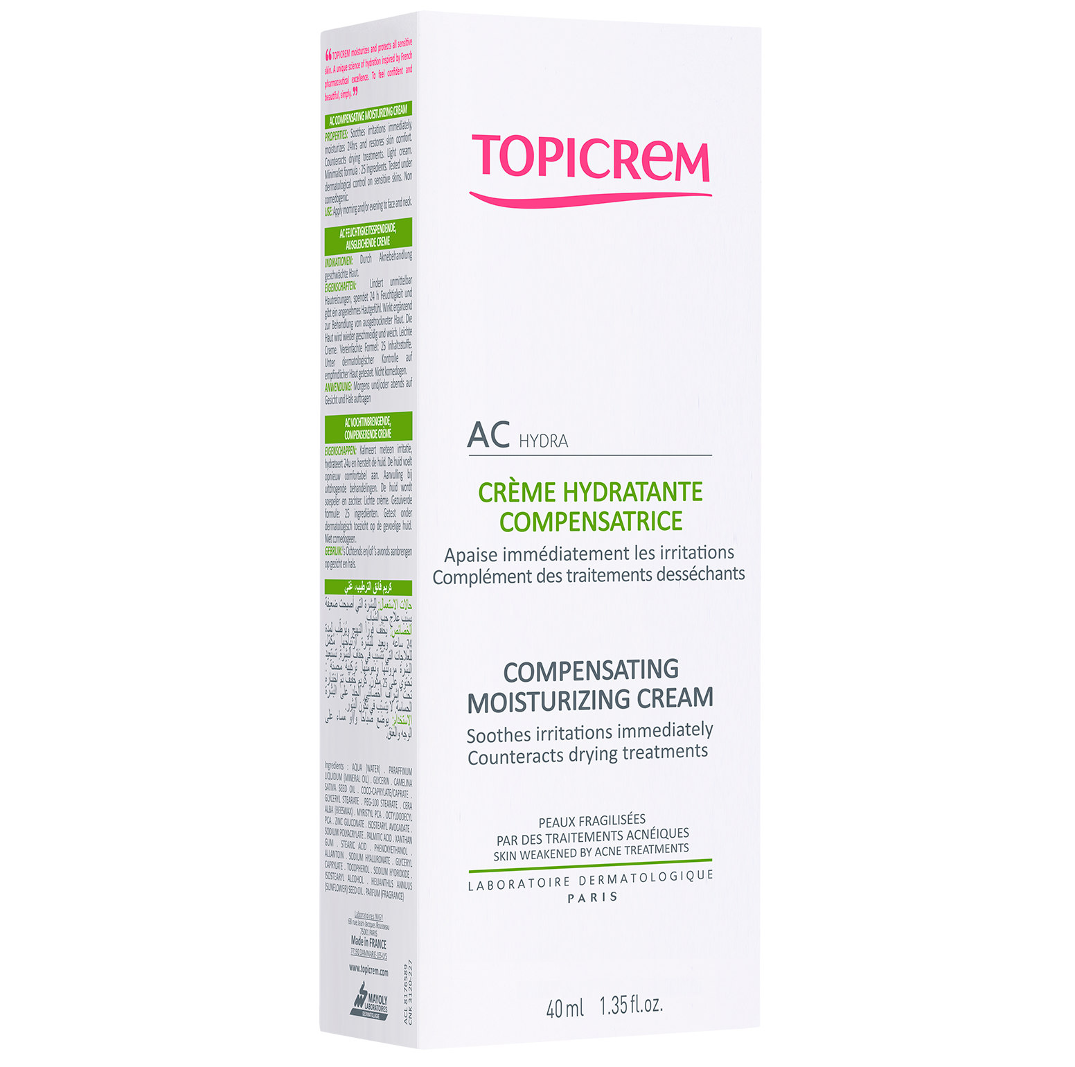 Topicrem - Ac Compensating Moisturizing Cream 40Ml