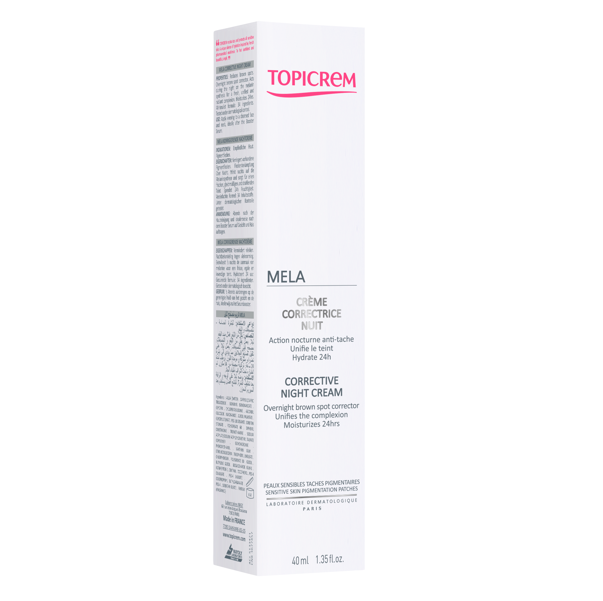 Topicrem - Mela Night Cream 40Ml
