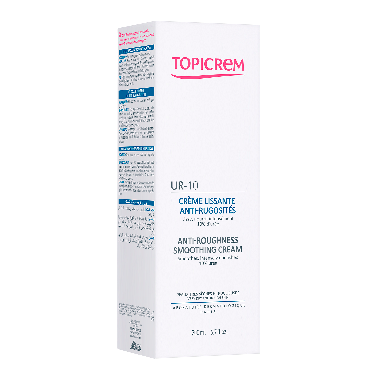 Topicrem - Ur-10 Anti-Roughness Smoothing Cream 200Ml