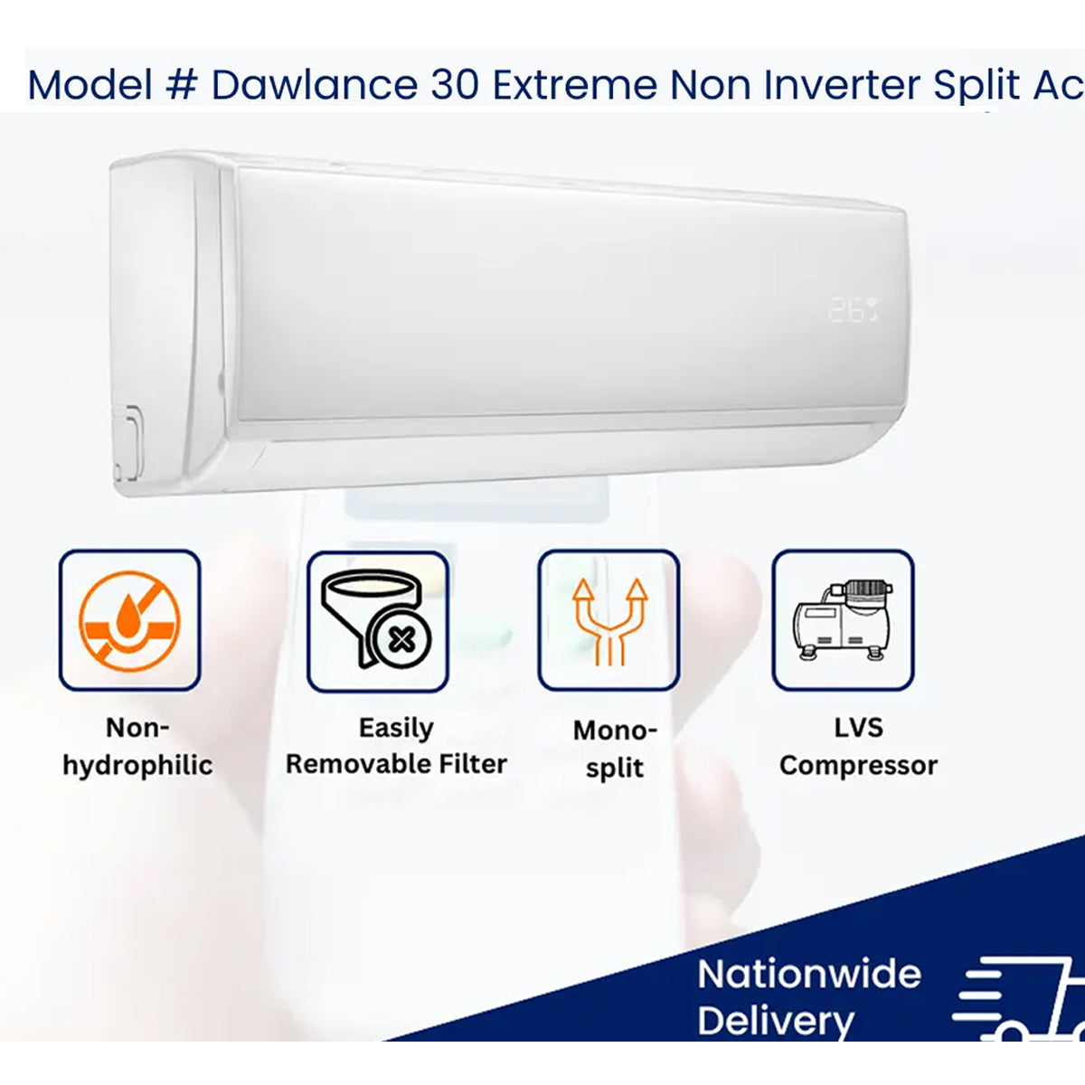 Dawlance 1.5 Ton Normal Split Air Conditioner Extreme 30 - 18000 BTU - My Store
