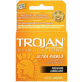 Trojan - Condom Ultra Ribbed Premium Lubricant - 3Ct