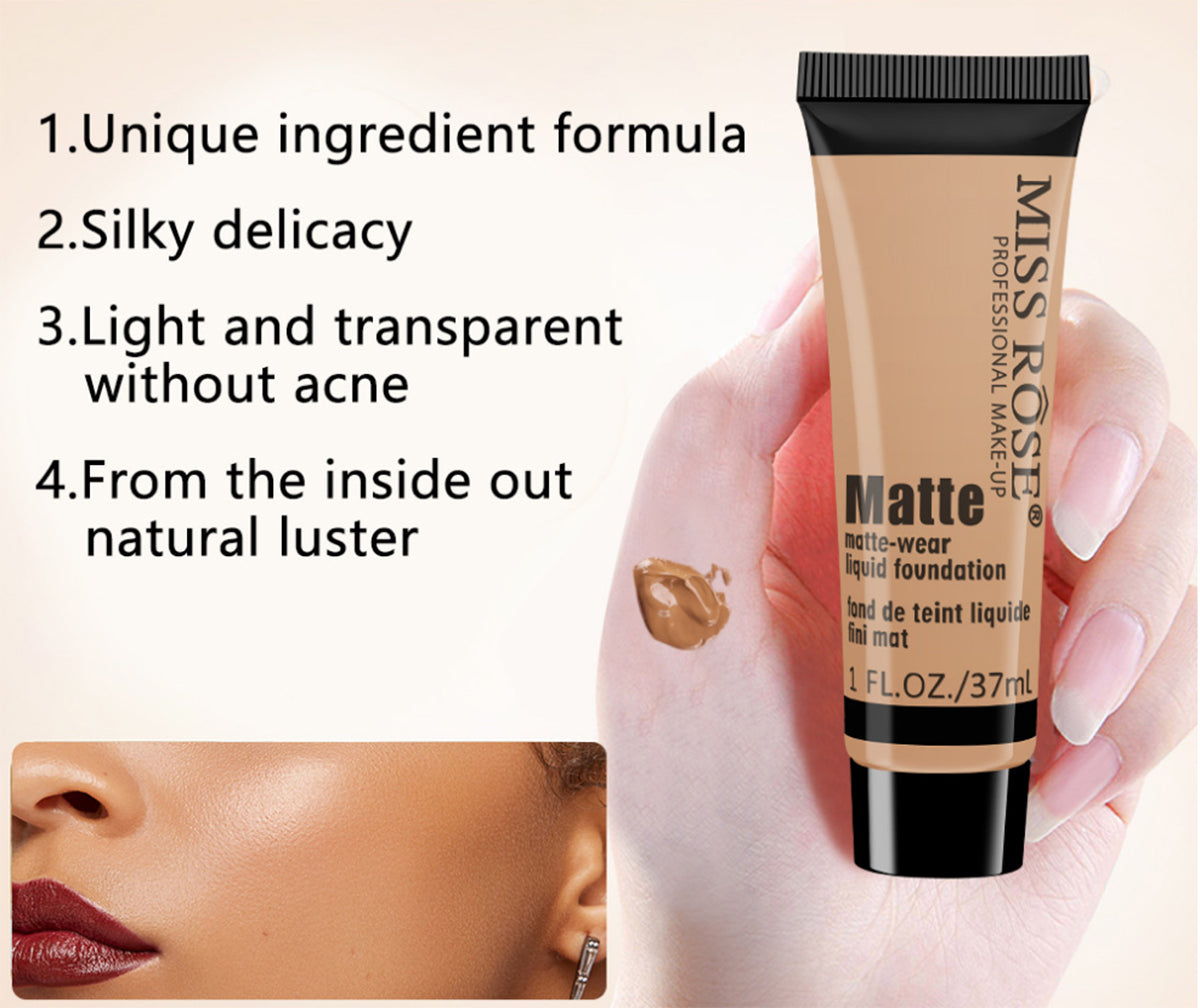 Miss Rose - Concealer , Matte Foundation & Pearl Primer 22ml - 3 Pcs Set-Beige-2 - My Store