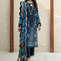 Farasha 3 Piece Embroidered Linen Unstitched Suits (08-CANARY DREAM)