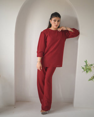 Zauk Stitched 2 Piece Collection-Rose Two Piece Dress