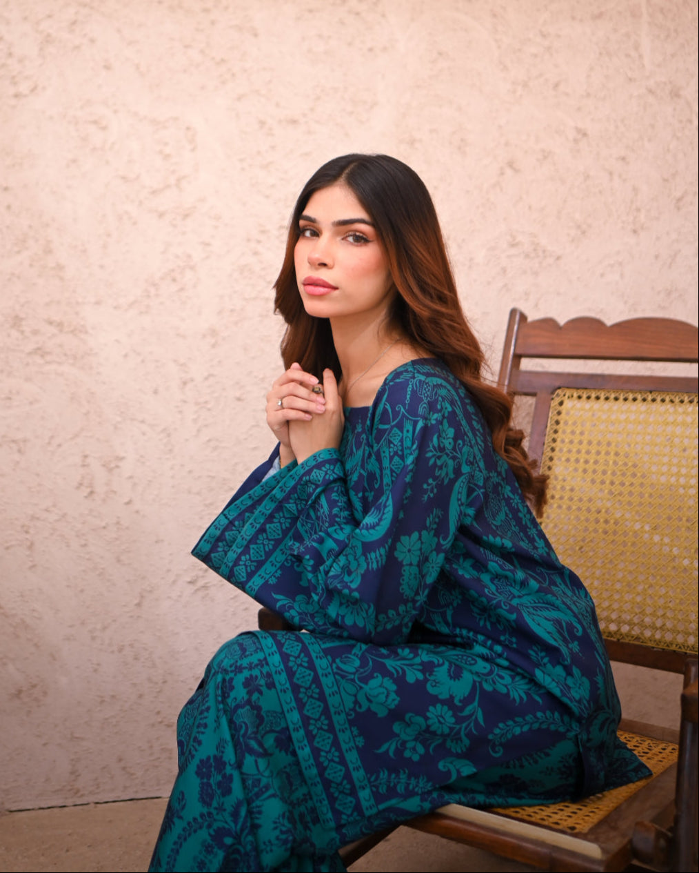 Zauk Stitched 2 Piece Print Edit Collection-Marina