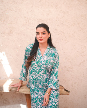 Zauk Stitched 2 Piece Print Edit Collection-Grass Hopper