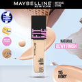 Maybelline New York- Fit Me Dewy + Smooth Liquid Foundation SPF 23 - 115 Ivory 30ml - For Normal to Dry Skin