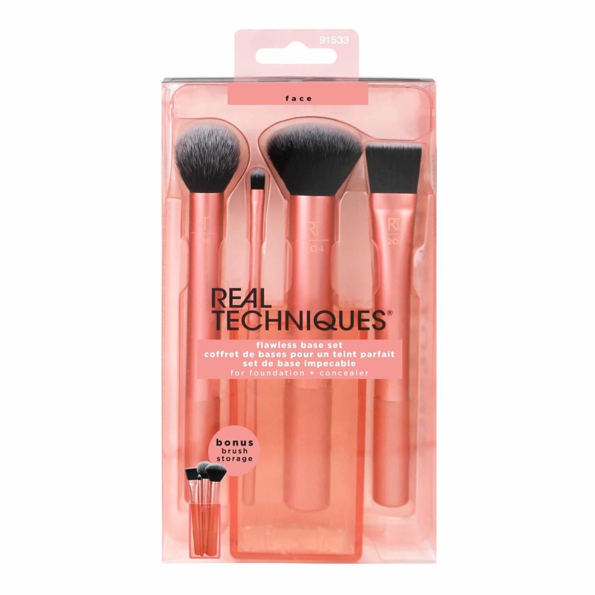 Real Techniques Core Collection Base Brush Set Multicolors