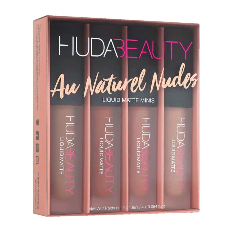Huda Beauty Liquid Matte Minis Au Naturel (4 Pcs Set)