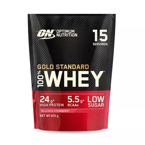 On Gold Standard Whey Protein Delicious Strawberry 450g 1lb - Snapcart.pk