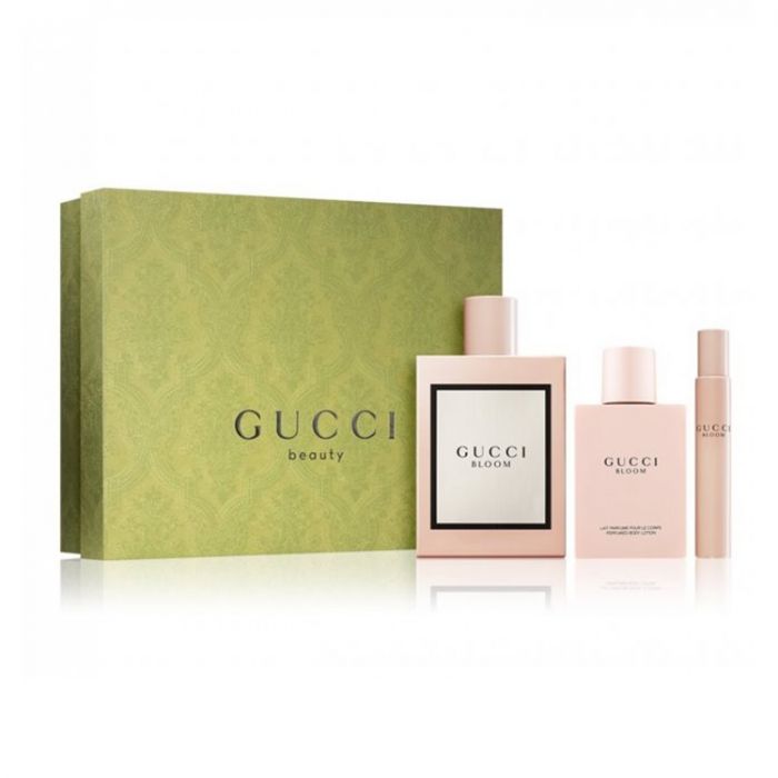 Gucci Bloom Women Gift Set EDP 100Ml+EDP 7.4Ml+Body Lotion 100Ml