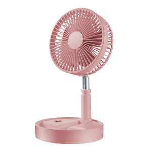 Portable Fan Rechargeable, Stand  and  Table fan Folding Telescopic  and  Adjustable Height for Office Home Outdoor Camping - My Store