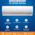 Haier Inverter AC | Model 13HFAB-W 1 Ton Thunder T3 Series DC Inverter | Heat And Cool | Latest Model with T3 Ultra Big Size Outdoor