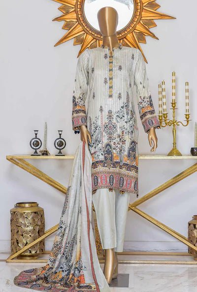 HZ Textiles Oriental Orchid Digital Ninokari Vol-2 Lawn Suit 3 Piece Unstitched OP-1161-A