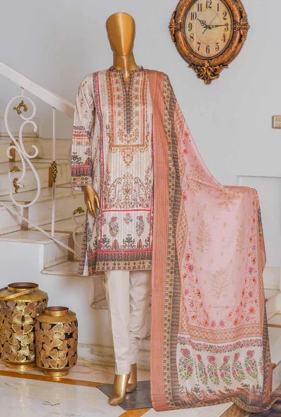 HZ Textiles Oriental Orchid Digital Ninokari Vol-2 Lawn Suit 3 Piece Unstitched OP-1160-B