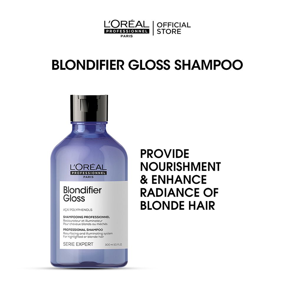 L'Oreal Professionnel Serie Expert Blondifier Shampoo 300 ML For Highlighted & Bleached Hair