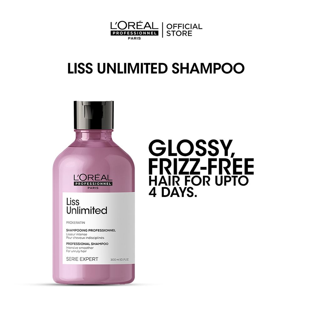 L'Oreal Professionnel Serie Expert Liss Unlimited Shampoo 300 ML For Frizzy & Unruly Hair