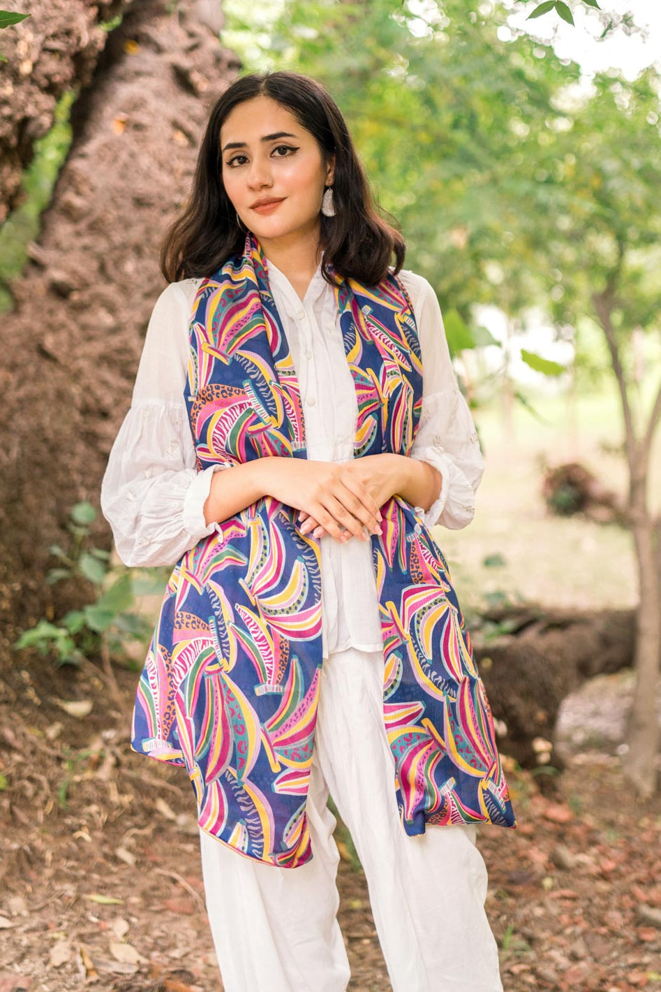 Tng By Md Stole Collection-Fruity Stole (Blue)