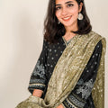 Tng By Md Stole Collection-Forest Stole (Green)