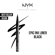 NYX Epic Ink Eyeliner Waterproof, 01 Black