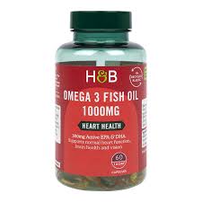 H&B Omega 3 Fish Oil 1000mg Cap 60s