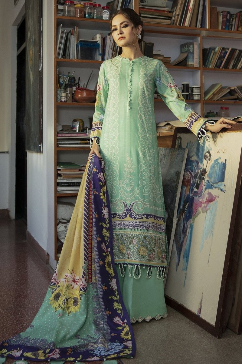 Iris by Jazmin Embroidered Viscose Slub Khaddar Un-Stitch Suits (D8 ORPHIC)