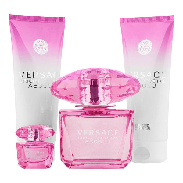 Versace Bright Crystal Absolu Women Set EDP 90Ml+EDP 5Ml+S Gel 100Ml+B L 100Ml
