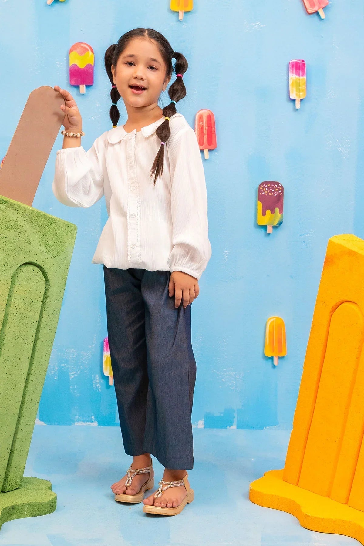 Ochre Clothing-Cotton Cheese Cloth 2 Pc Suit-INWC-08