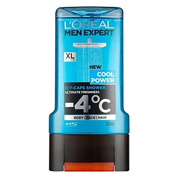 Loreal Men Expert Shower Gel Cool Power Icy - Caps 300Ml