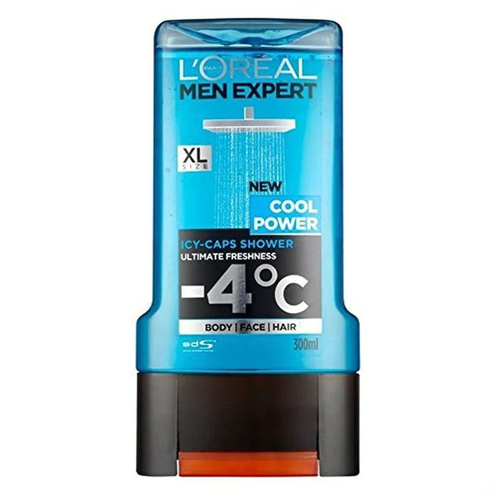 Loreal Men Expert Shower Gel Cool Power Icy - Caps 300Ml