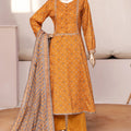 Bin Saeed Stitched 3 Piece Exclusive Printed Frock-LSM-2960-YELLOW