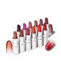 MAC Lips by the Dozen Mini Powder Kiss Lipstick 12 Piecs+Bag